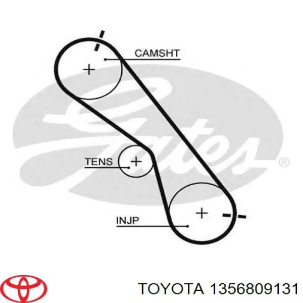 Correia do mecanismo de distribuição de gás Toyota 1356809131 preço, a partir de 49,01 USD