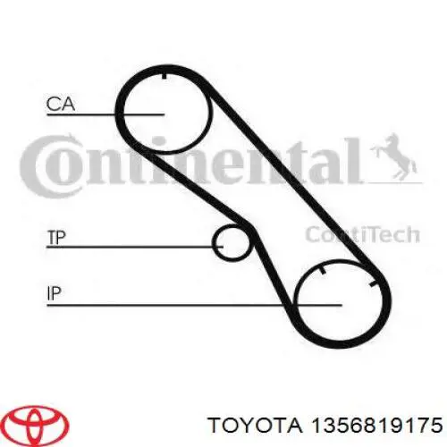 Compre 1356819175 Toyota Correia do mecanismo de distribuição de gás