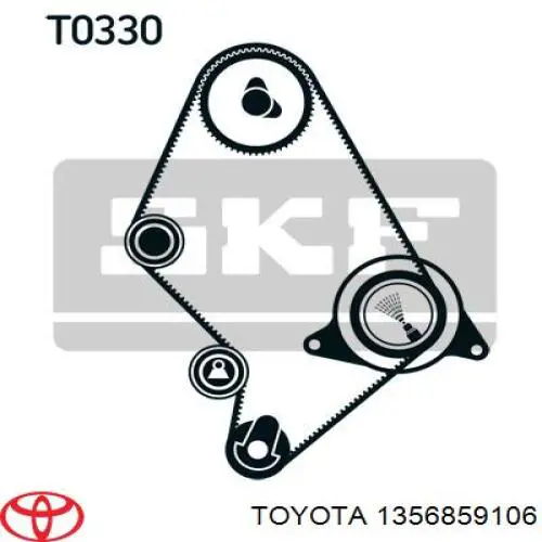 1356859106 Toyota Correia do mecanismo de distribuição de gás