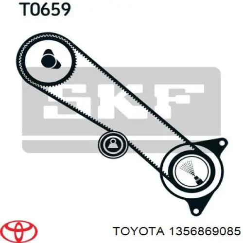 Correia do mecanismo de distribuição de gás Toyota 1356869085 preço, a partir de 58,10 USD