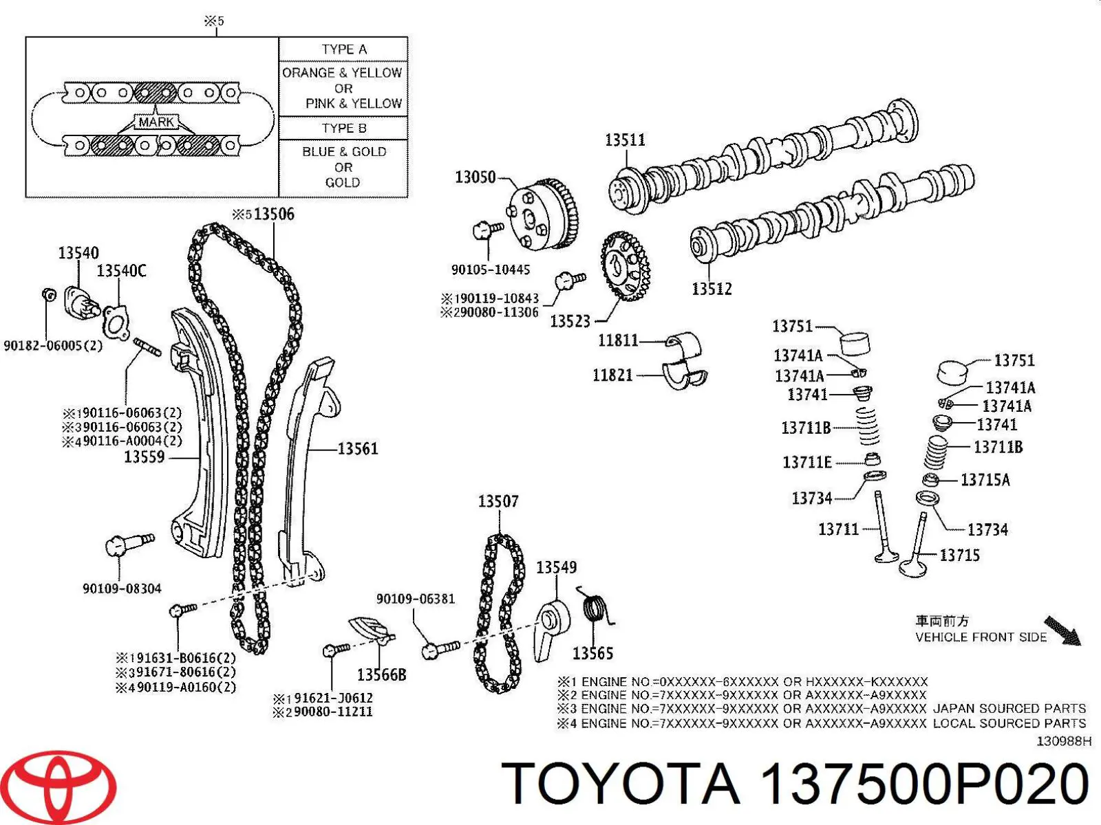 Compensador hidrâulico (empurrador hidrâulico), empurrador de válvulas Toyota 137500P020 preço, a partir de 13,66 USD