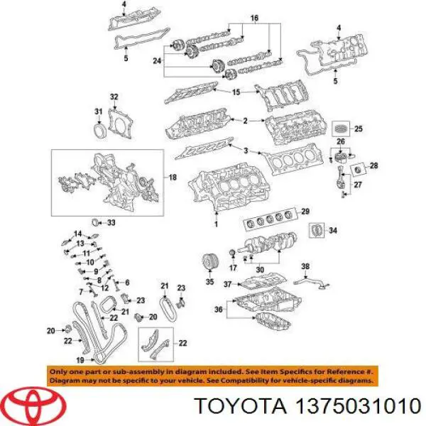 Compensador hidrâulico (empurrador hidrâulico), empurrador de válvulas Toyota 1375031010 preço, a partir de 61,29 USD