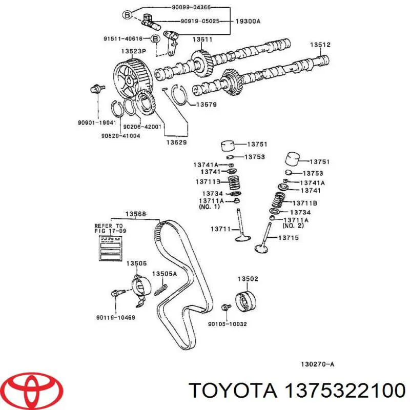 1375322100 Toyota Arruela de regulação