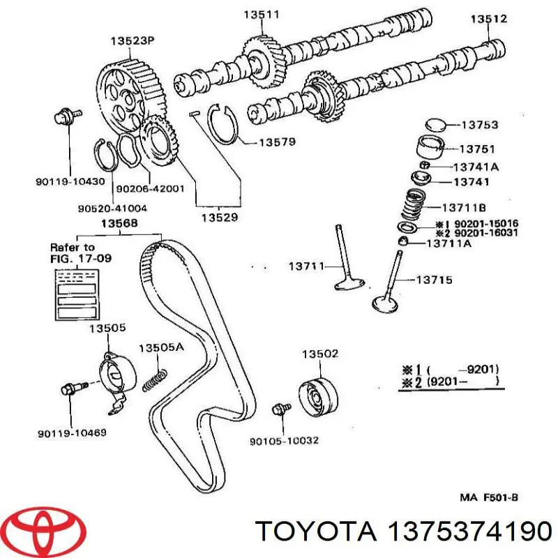 Compre 1375374190 Toyota Arruela de regulação