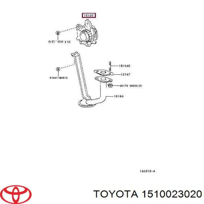 Bomba de óleo Toyota 1510097401 preço, a partir de 76,89 USD