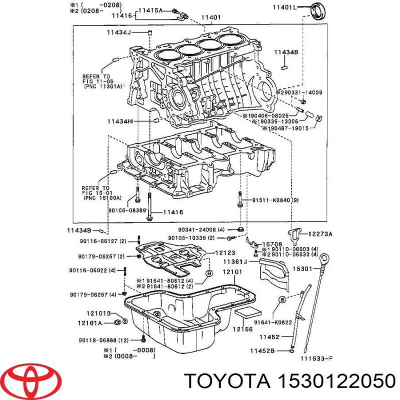 Sonda (indicador) do nível de óleo no motor para Toyota RAV4 II XA2