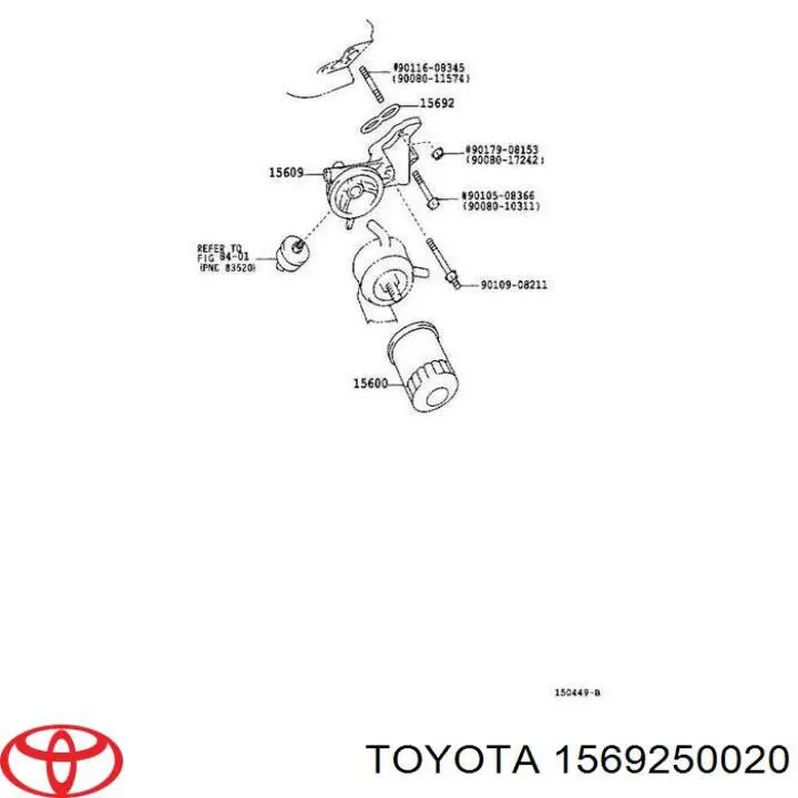 Vedante de adaptador do filtro de óleo Toyota 1569250020 preço, a partir de 2,63 USD