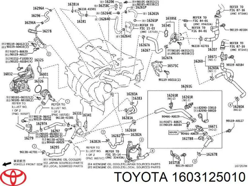 1603125010 Toyota Termostato