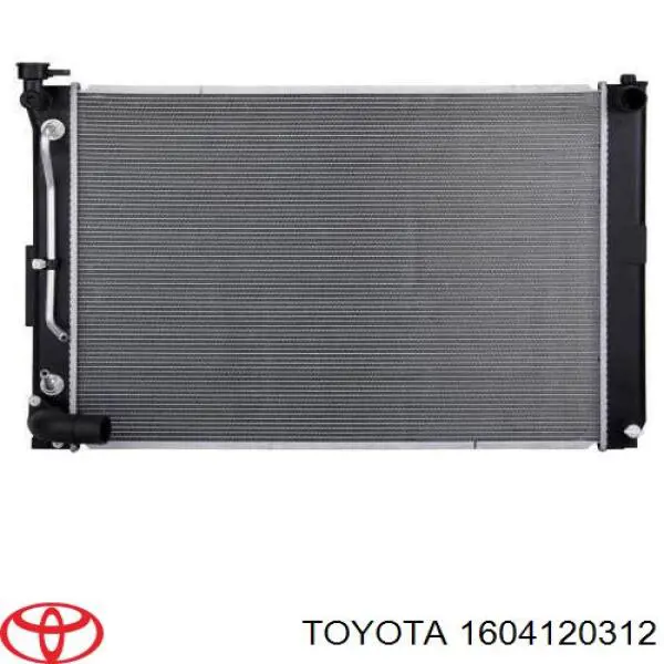 Compre 1604120312 Toyota Radiador de esfriamento de motor