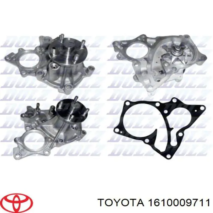 1610009711 Toyota Bomba de água (bomba) de esfriamento