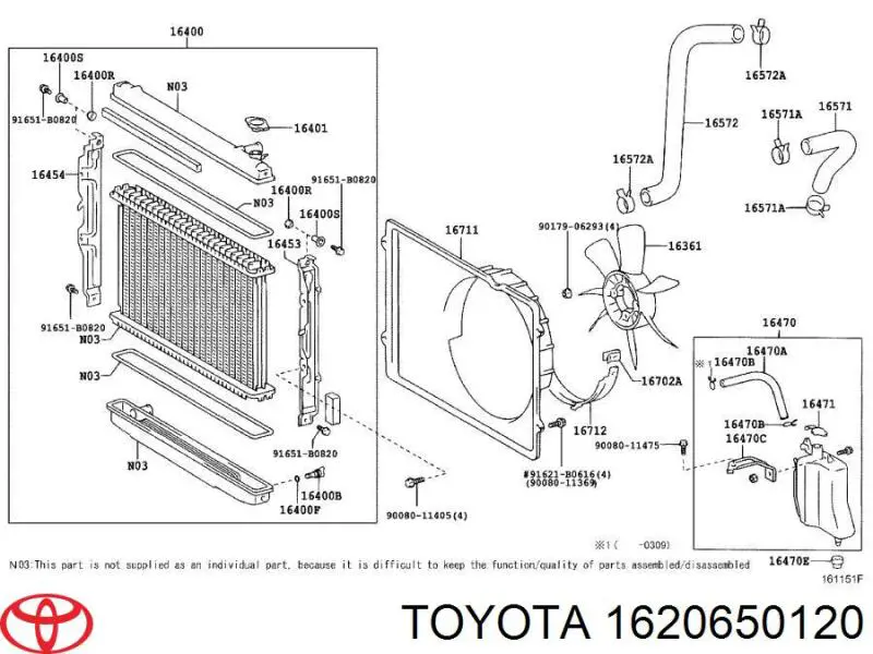  Toyota 1620650120 preço, a partir de 160,48 USD