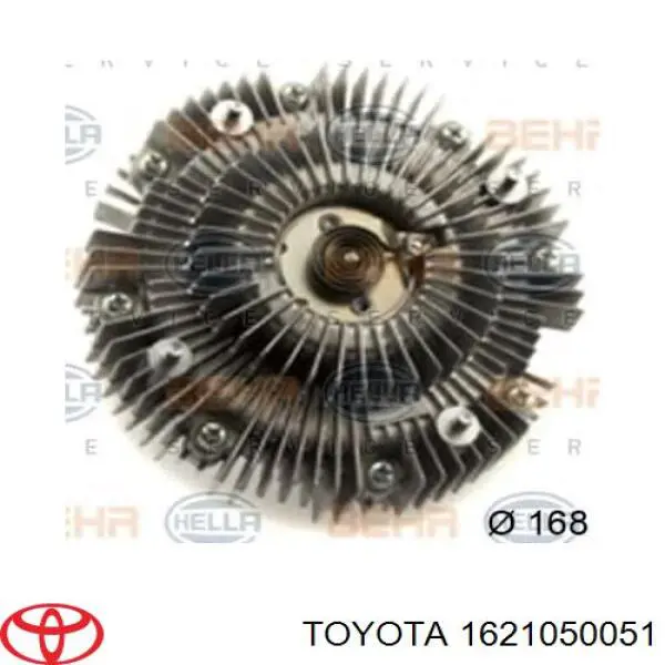 Acoplamento viscoso de ventilador de esfriamento Toyota 1621050051 preço, a partir de 114,29 USD