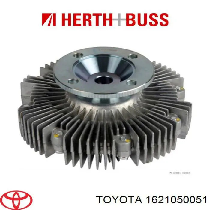 Acoplamento viscoso de ventilador de esfriamento 1621050051 Toyota