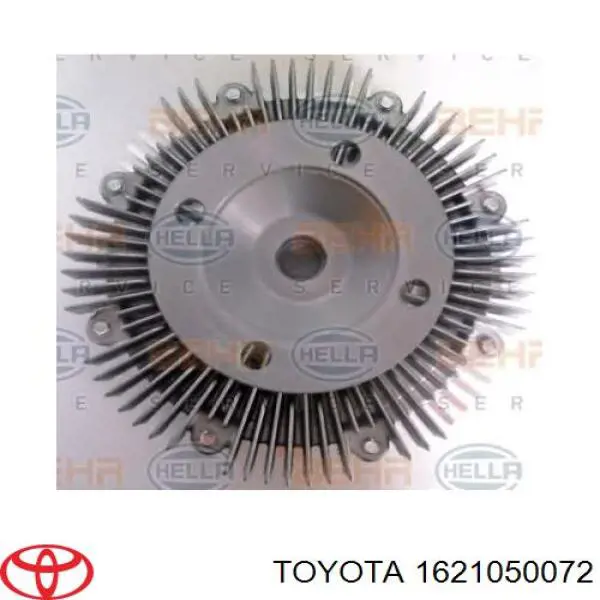 1621050072 Toyota Acoplamento viscoso de ventilador de esfriamento