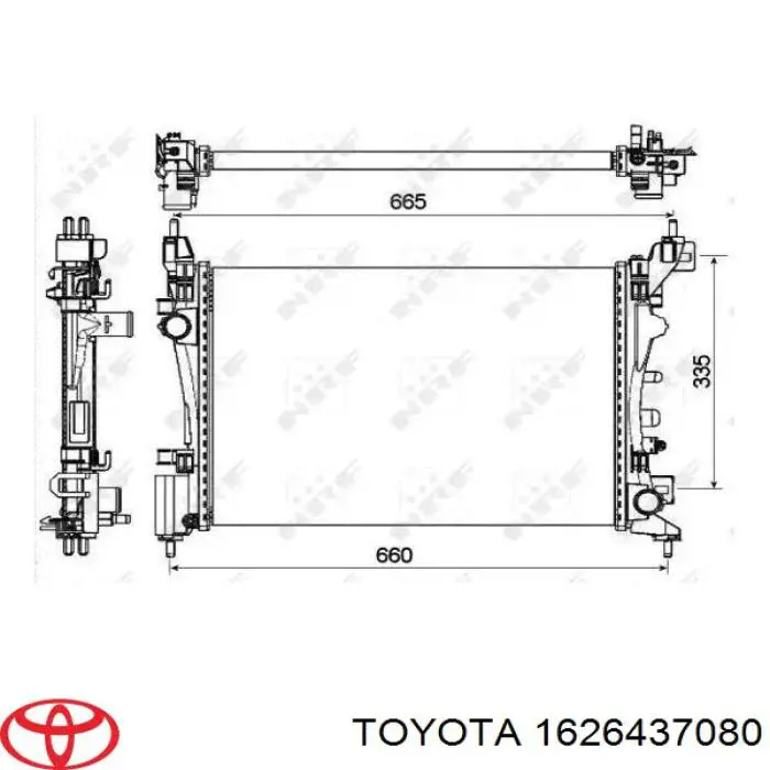Mangueira superior do tanque de expansão Toyota 1626437080 preço, a partir de 14,85 USD