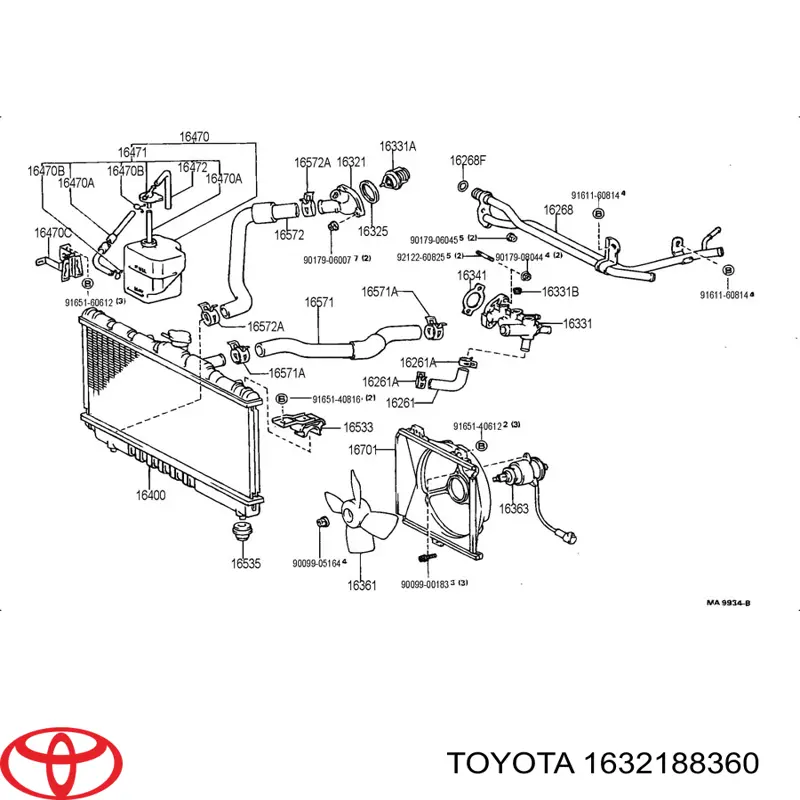 Tampa do termostato Toyota 1632188360 preço, a partir de 110,81 USD