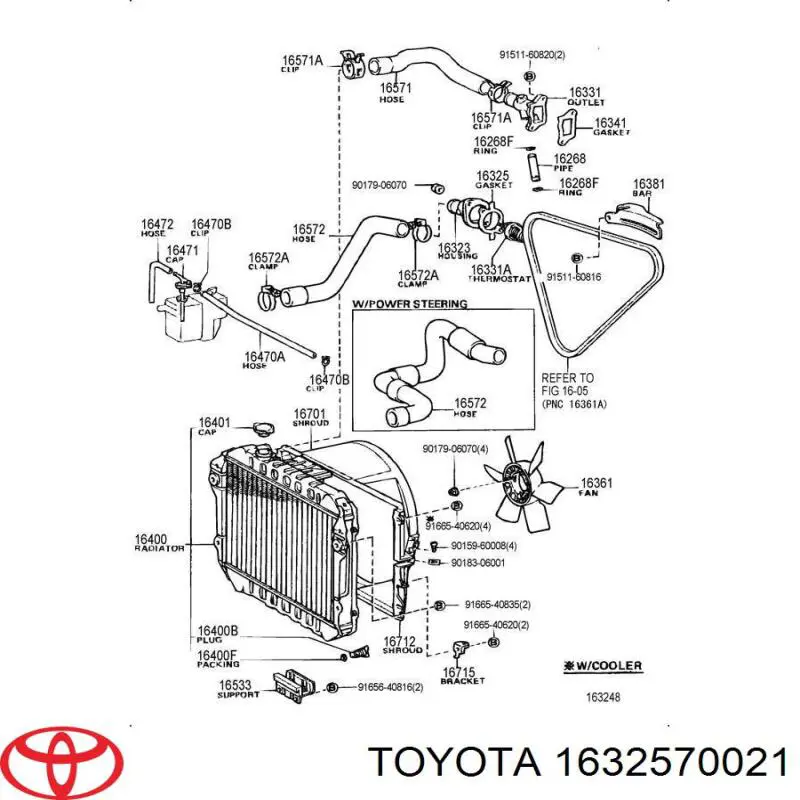 Vedante de termostato Toyota Tercel  AL25