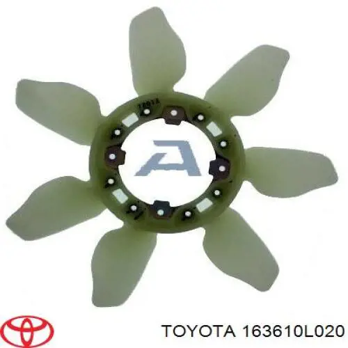 Ventilador (roda de aletas) do radiador de esfriamento Toyota 163610L020 preço, a partir de 30,18 USD