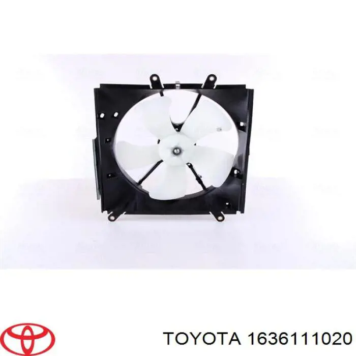 Ventilador (roda de aletas) do radiador de esfriamento Toyota 1636111020 preço, a partir de 72,83 USD