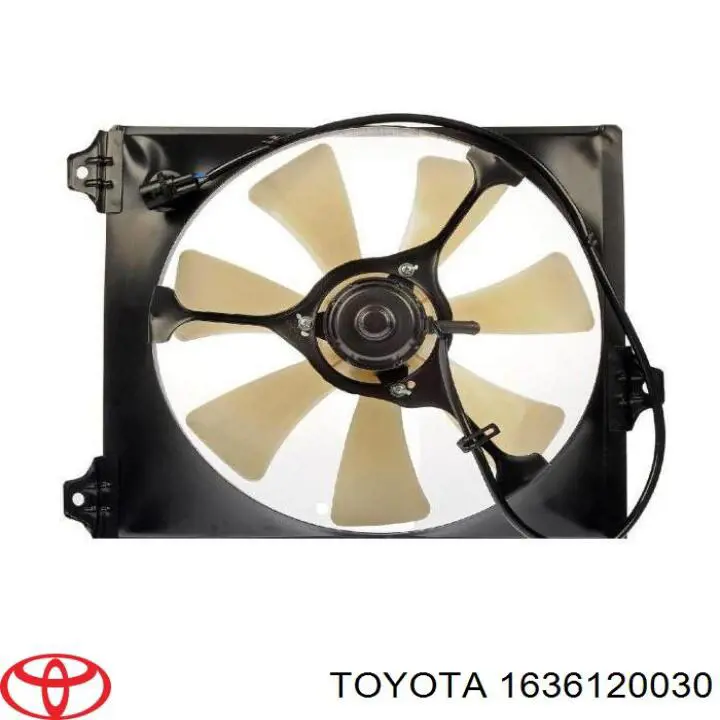 Compre 1636120030 Toyota Ventilador (roda de aletas) do radiador de esfriamento