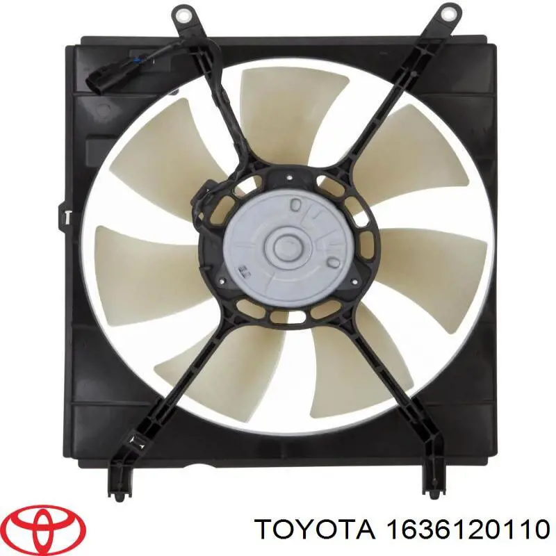 1636120110 Toyota Ventilador (roda de aletas) do radiador de esfriamento esquerdo