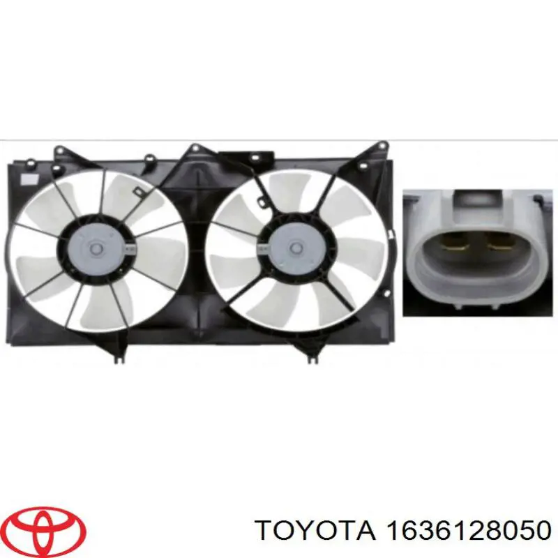 Ventilador (roda de aletas) do radiador de esfriamento direito Toyota 1636128050 preço, a partir de 174,58 USD