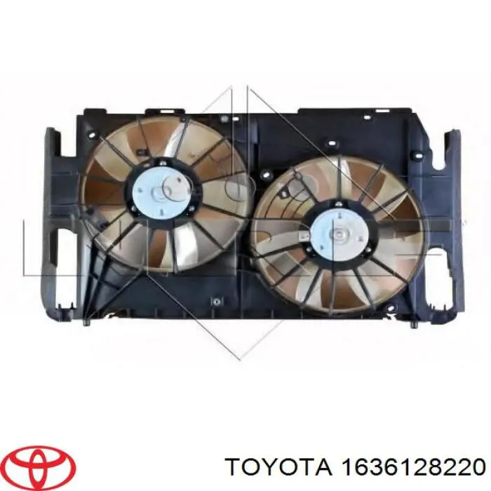 1636128220 Toyota Ventilador (roda de aletas) do radiador de esfriamento esquerdo