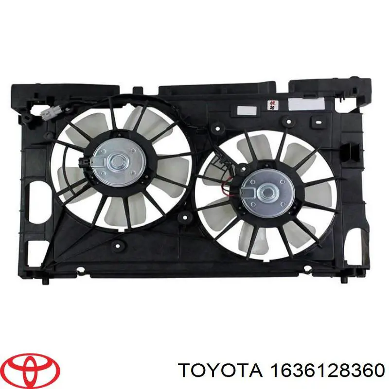 Ventilador (roda de aletas) do radiador de esfriamento direito Toyota 1636128360 preço, a partir de 116,17 USD