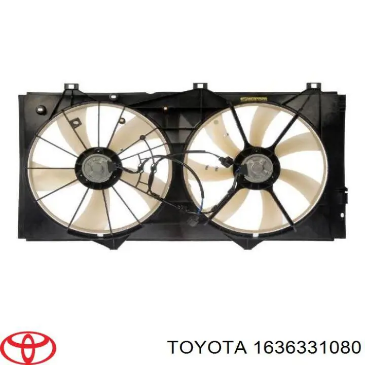 Motor esquerdo de ventilador do sistema de esfriamento Toyota 1636331080 preço, a partir de 220,49 USD