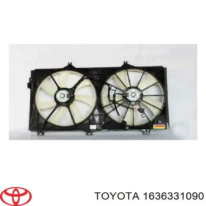 Motor direito de ventilador do sistema de esfriamento Toyota 1636331090 preço, a partir de 223,62 USD