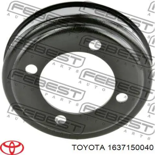 1637150040 Toyota Polia de acoplamento viscoso (da roda de aletas) do sistema de esfriamento