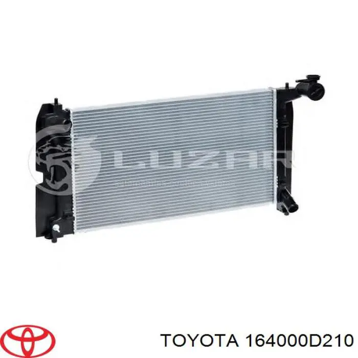 164000D210 Toyota Radiador de esfriamento de motor
