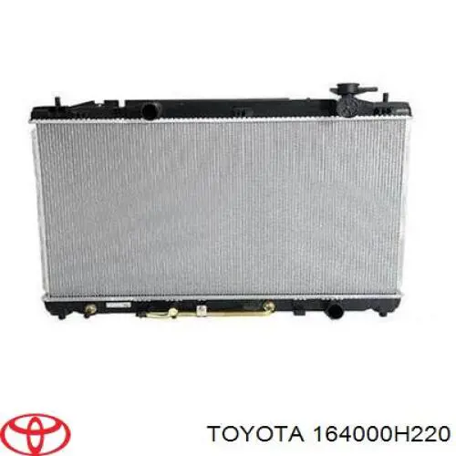 Radiador de esfriamento de motor Toyota 164000H220 preço, a partir de 134,38 USD