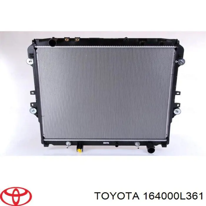 164000L361 Toyota Radiador de esfriamento de motor