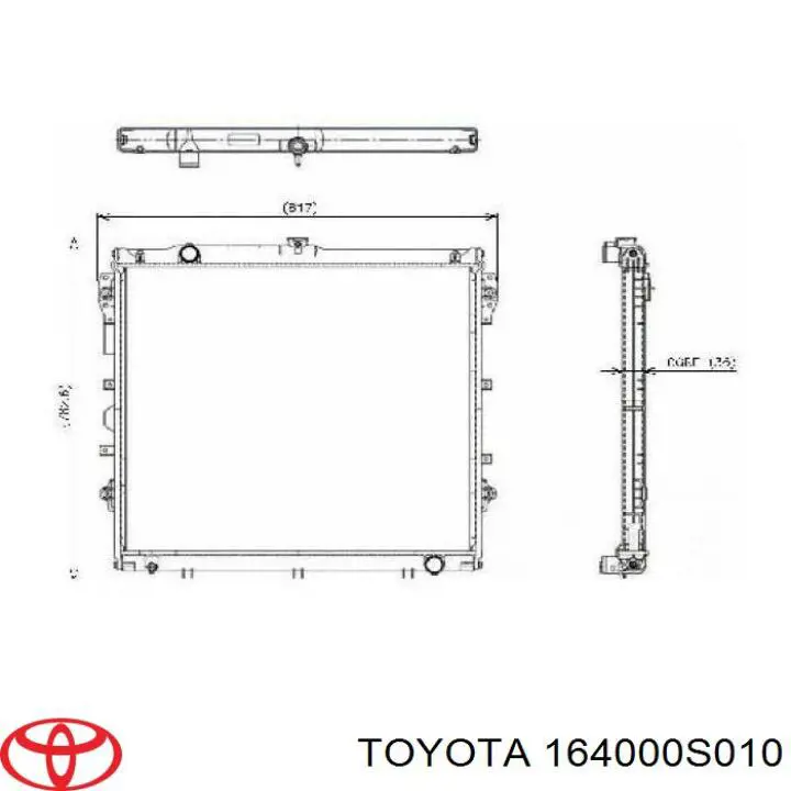 Compre 164000S010 Toyota Radiador de esfriamento de motor