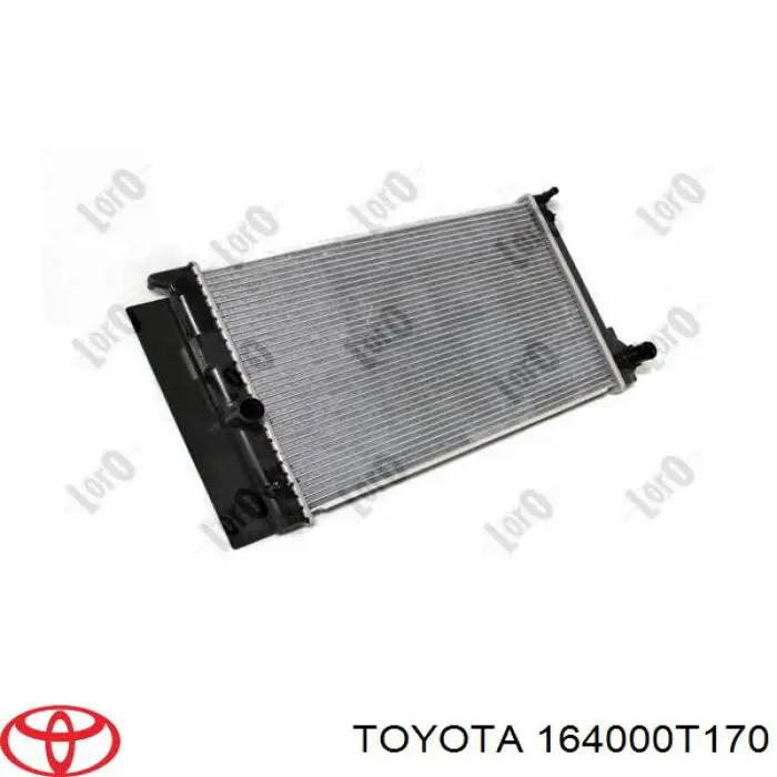 Radiador de esfriamento de motor 164000T170 Toyota