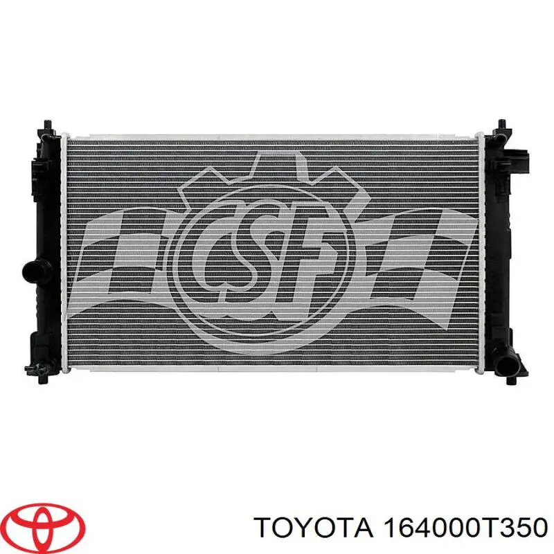 164000T360 Toyota Radiador de esfriamento de motor
