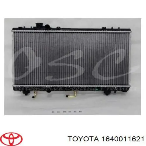  Radiador de esfriamento de motor Toyota TERCEL sedan (EL53) (1994 - 2003) 