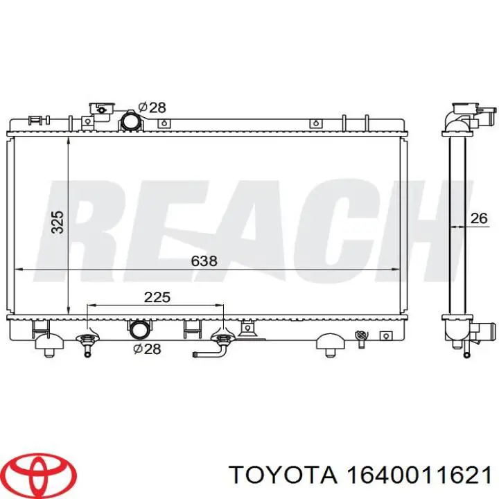Compre Radiador de esfriamento de motor Toyota TERCEL 