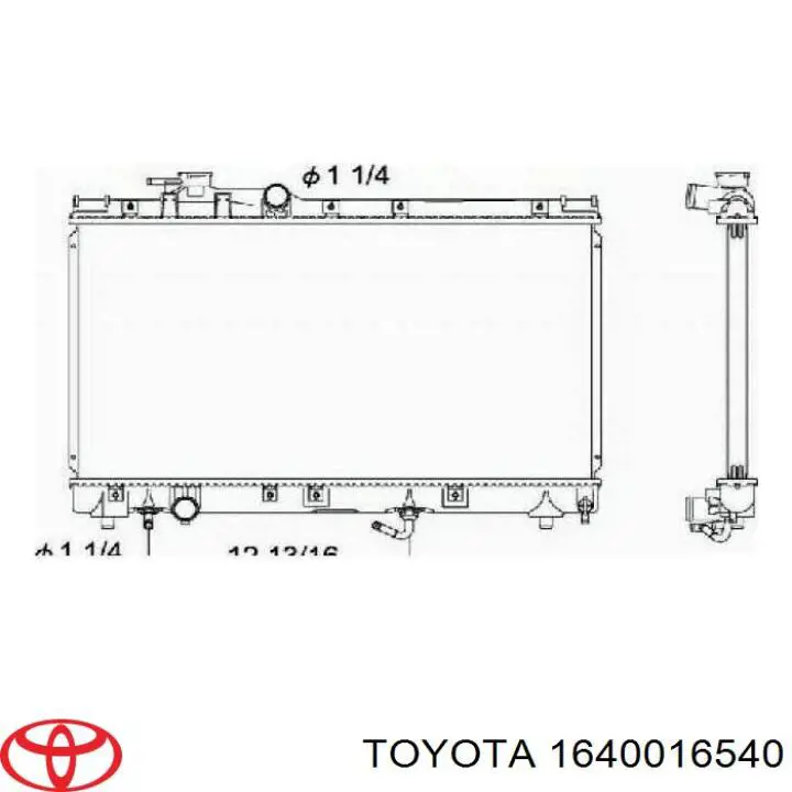 Radiador de esfriamento de motor PL010637 Koyorad