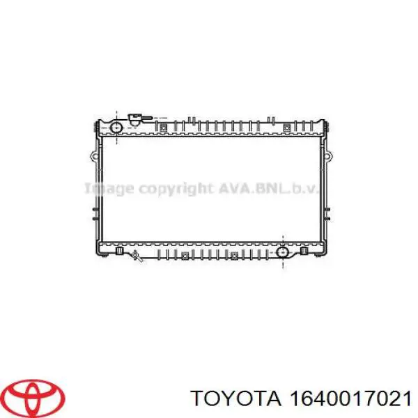 1640017021 Toyota Radiador de esfriamento de motor