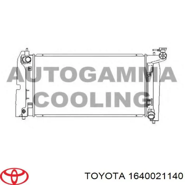 Compre 1640021140 Toyota Radiador de esfriamento de motor