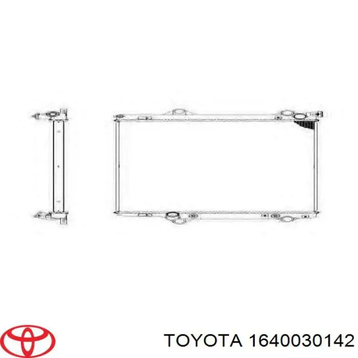 Radiador de esfriamento de motor Toyota 1640030142 preço, a partir de 229,28 USD