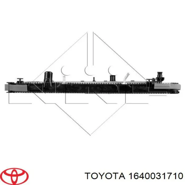 Compre 1640031710 Toyota Radiador de esfriamento de motor