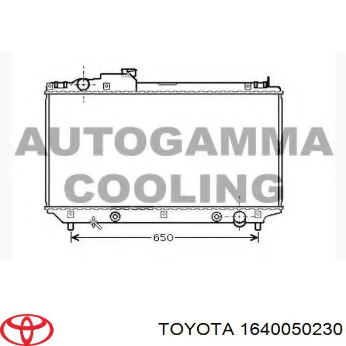 Radiador de esfriamento de motor Toyota 1640050230 preço, a partir de 149,44 USD