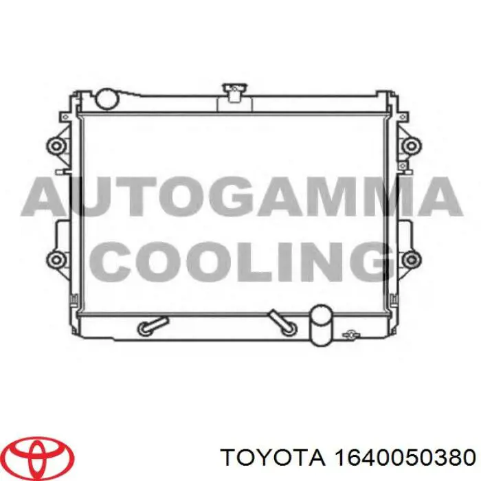 Compre 1640050380 Toyota Radiador de esfriamento de motor