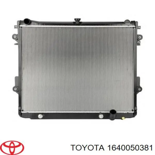 1640050381 Toyota Radiador de esfriamento de motor
