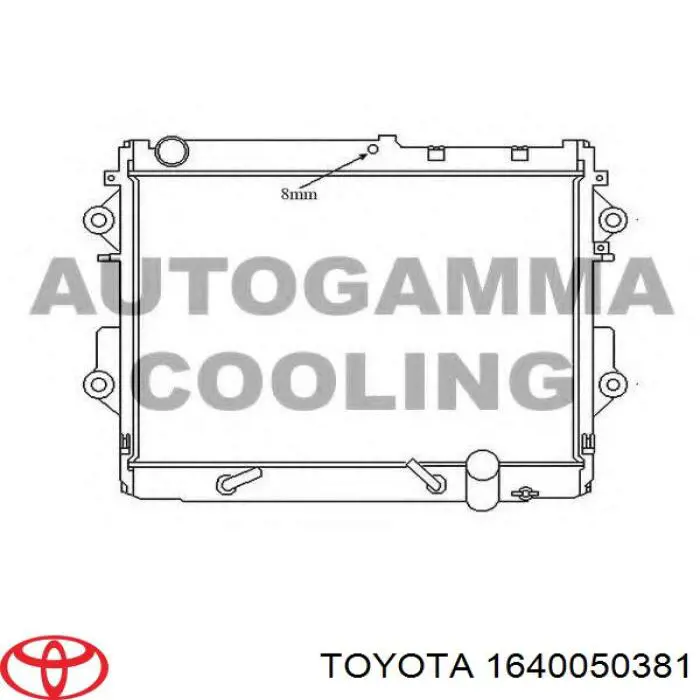 Radiador de esfriamento de motor Toyota 1640050381 preço, a partir de 265,74 USD