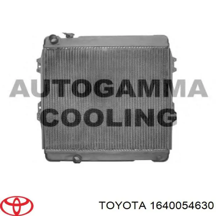 Radiador de esfriamento de motor 1640054630 Toyota