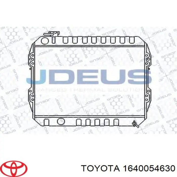 Compre 1640054630 Toyota Radiador de esfriamento de motor